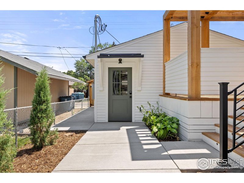 North Entrance to Detached Garage