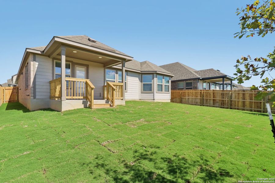 Exterior details and patio area of a home in Arcadia Ridge - Classic Series, San Antonio (Image 20). Exterior details and patio area of a home in Arcadia Ridge - Classic Series, San Antonio (Image 20).