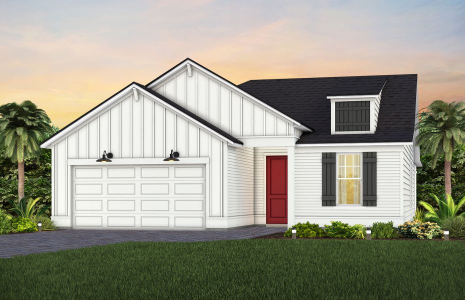 Representative exterior photo of a completed home built from the Mystique by Del Webb in Del Webb Saint Johns, St. Johns, FL (Image 20).
