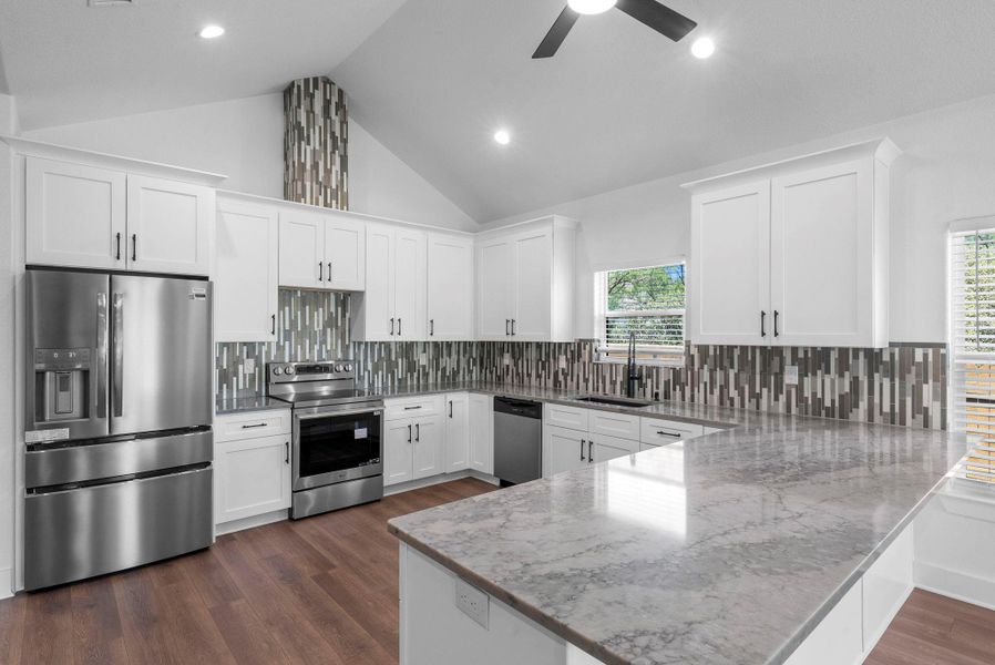 Furnished interior view inside a new home in , Granite Shoals (Image 8).