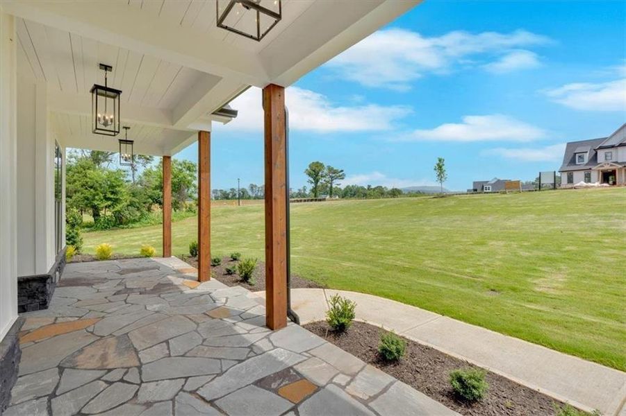 Exterior details and patio area of a home in , Rydal (Image 28).