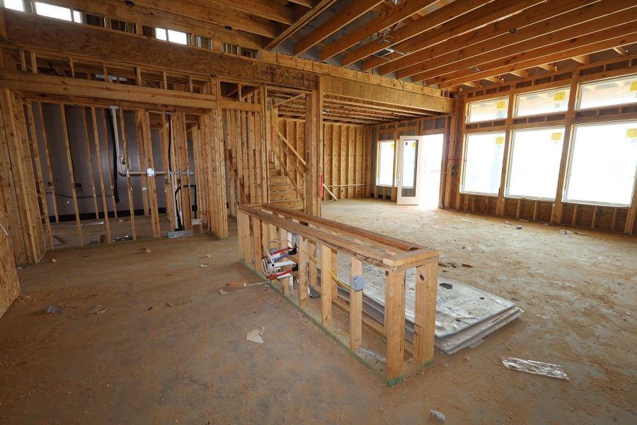 In-progress construction of a new home in Dunham Pointe, Cypress, TX (Image 12).