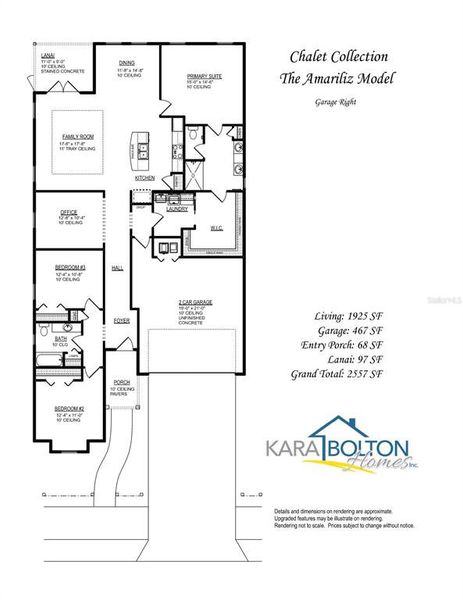2D floor plan layout of this home in Fairway Pointe at West End, Newberry, FL (Image 3). 2D floor plan layout of this home in Fairway Pointe at West End, Newberry, FL (Image 3).