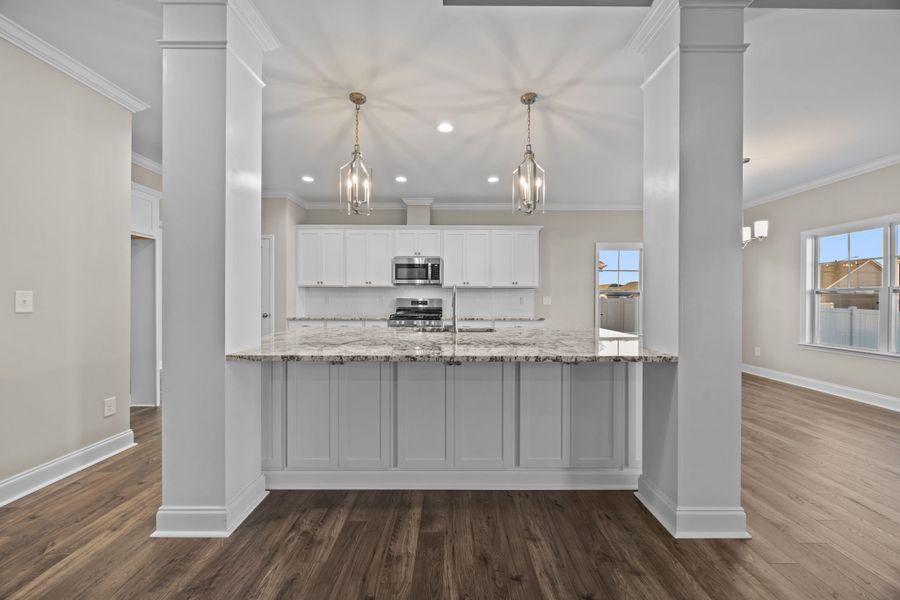 Furnished interior view inside a new home in Arbor Hills South II, Greenville (Image 8).