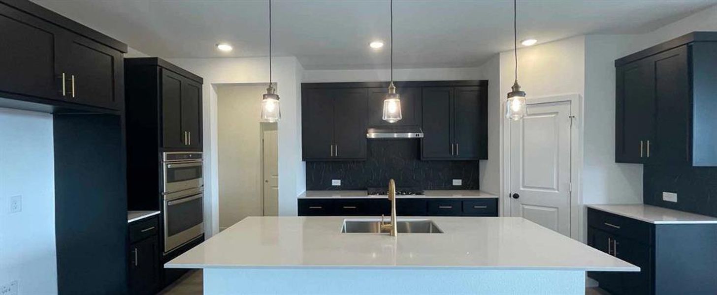 Kitchen Construction Progress featuring the Noir Collection