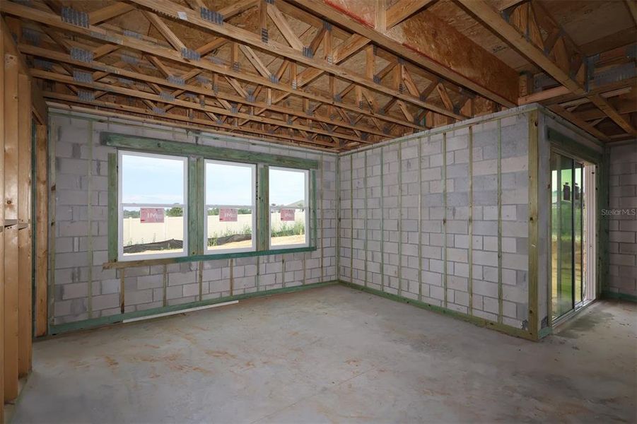 In-progress construction of a new home in Lake Star at Ovation, Winter Garden, FL (Image 9).