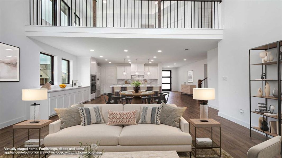 Furnished interior view inside a new home in The Lakes Of Somercrest 60', Midlothian (Image 9). Furnished interior view inside a new home in The Lakes Of Somercrest 60', Midlothian (Image 9).