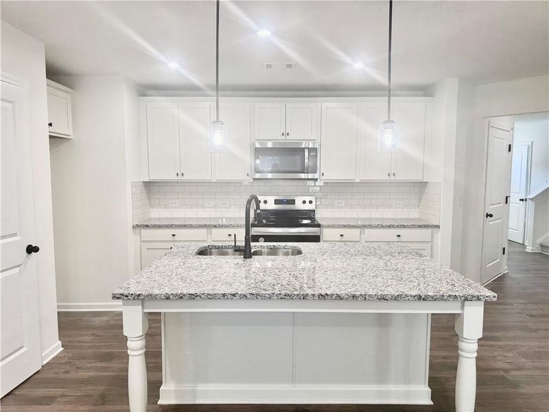 Furnished interior view inside a new home in Silver Leaf, Dawsonville (Image 4).