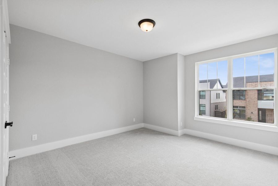 Spacious, unfurnished interior of a new home in Easthaven at Bridgeland Central - Horizon Collection, Cypress (Image 25).