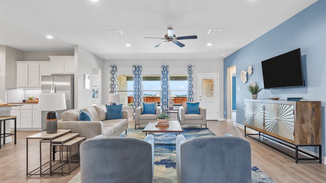 Furnished interior view inside a new home in Sandstone Estates, Granbury (Image 13). Furnished interior view inside a new home in Sandstone Estates, Granbury (Image 13).