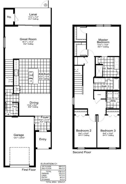 2D floor plan layout for the Avery by Neal Communities in Grand Park, Sarasota, FL (Image 5).