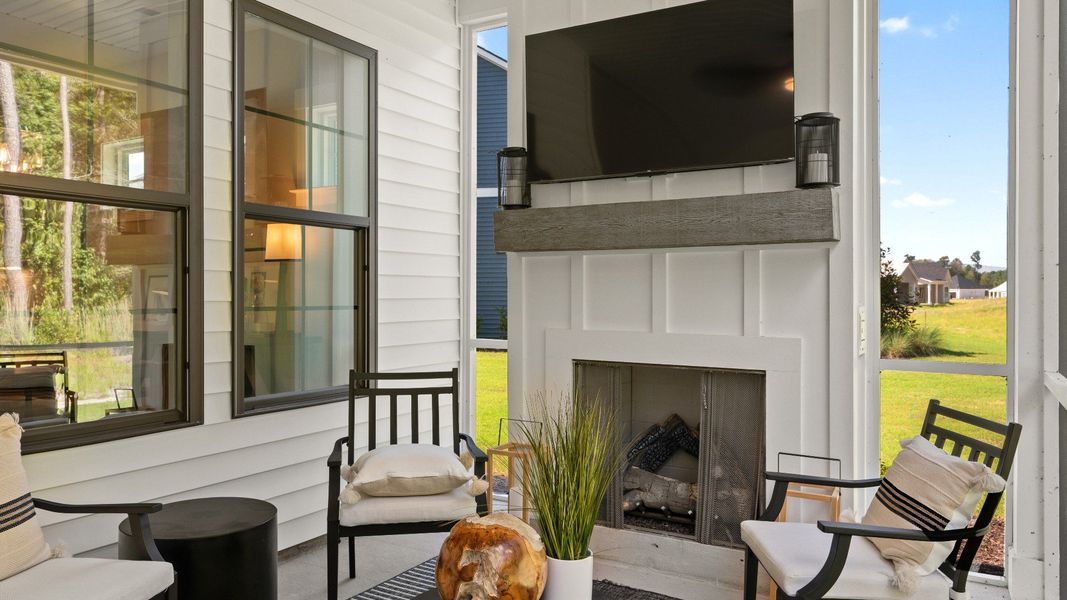 Furnished interior view inside a new home in Summerwind Crossing at Lakes of Cane Bay, Summerville (Image 18).