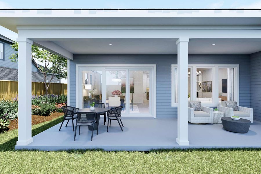 Representative exterior details of a home built from the The Taft by David Weekley Homes in Lanier Landing - Reserve Collection, Gainesville (Image 4).
