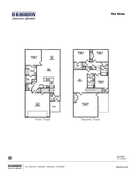 2D floor plan layout of this home in Kingston Bay, Conway, SC (Image 2). 2D floor plan layout of this home in Kingston Bay, Conway, SC (Image 2).