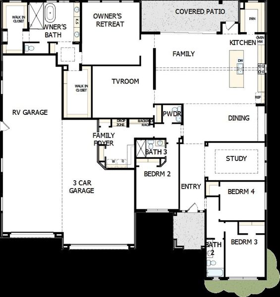 2D floor plan layout of this home in Suelo at Legado West, Queen Creek, AZ (Image 5). 2D floor plan layout of this home in Suelo at Legado West, Queen Creek, AZ (Image 5).