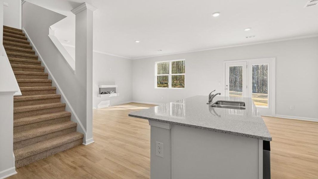 Furnished interior view inside a new home in Hamptons at Riverwood South, Dallas (Image 6).