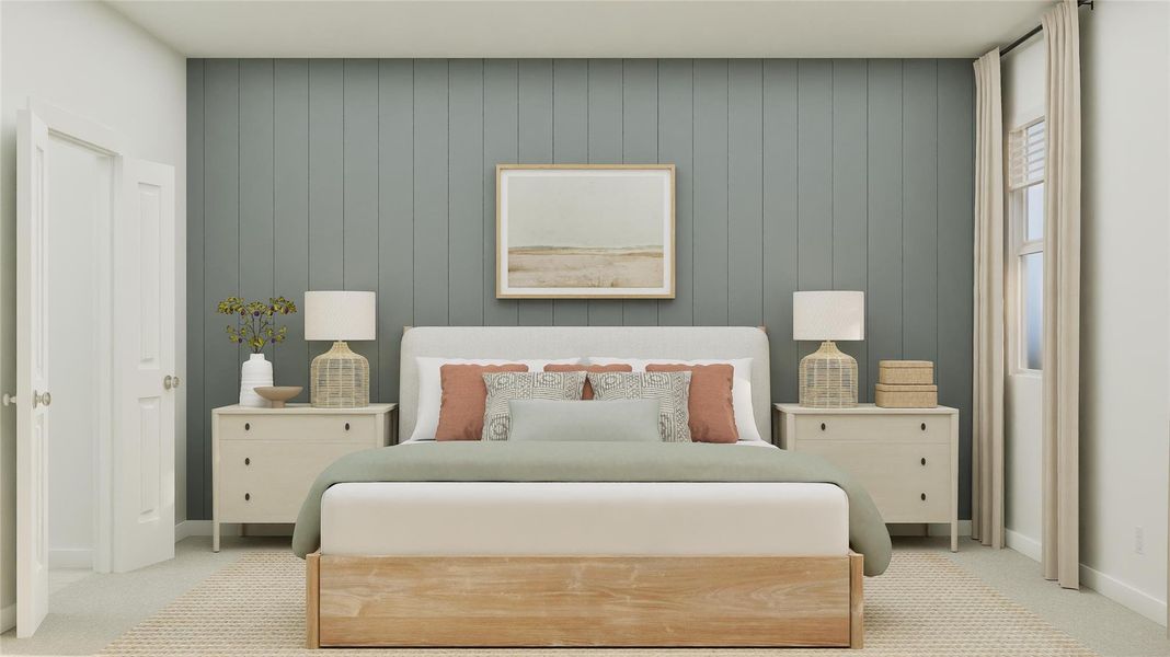 Furnished interior view inside a new home in Elm Creek: Coastline Collection, Elgin (Image 23).