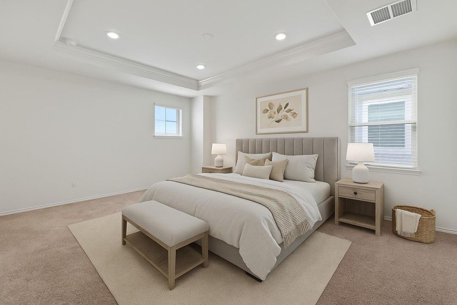 Furnished interior view inside a new home in Carlson Place, Georgetown (Image 15).
