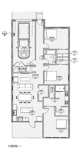 2D floor plan layout of this home in , Denison, TX (Image 3).
