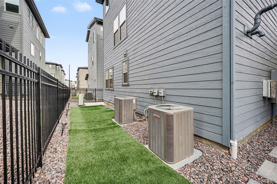 Exterior details and patio area of a home in Red Rocks Ranch, Morrison (Image 31).