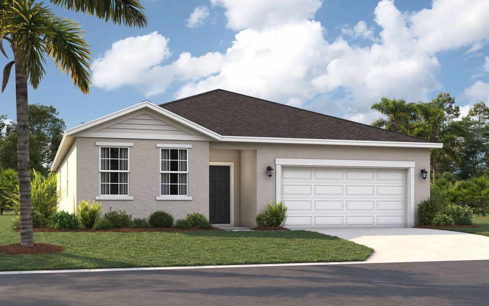 Representative exterior photo of a completed home built from the The Webber by Stanley Martin Homes in Hidden Cove, Eustis, FL (Image 2).