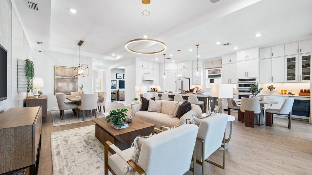 Furnished interior view inside a new home in Esplanade by the Islands, Naples (Image 14).