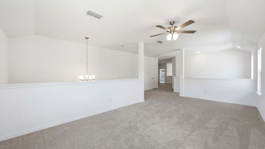 Furnished interior view inside a new home in Oaks at San Gabriel, Georgetown (Image 14).
