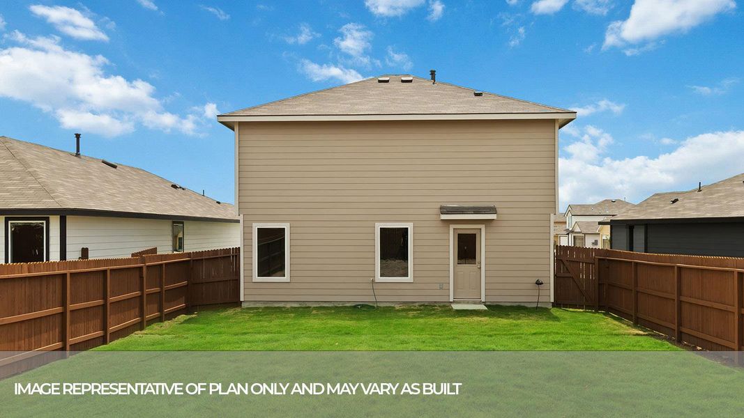 Front exterior of a new home in Ladera, Luling, TX, highlighting curb appeal (Image 1). Front exterior of a new home in Ladera, Luling, TX, highlighting curb appeal (Image 1).