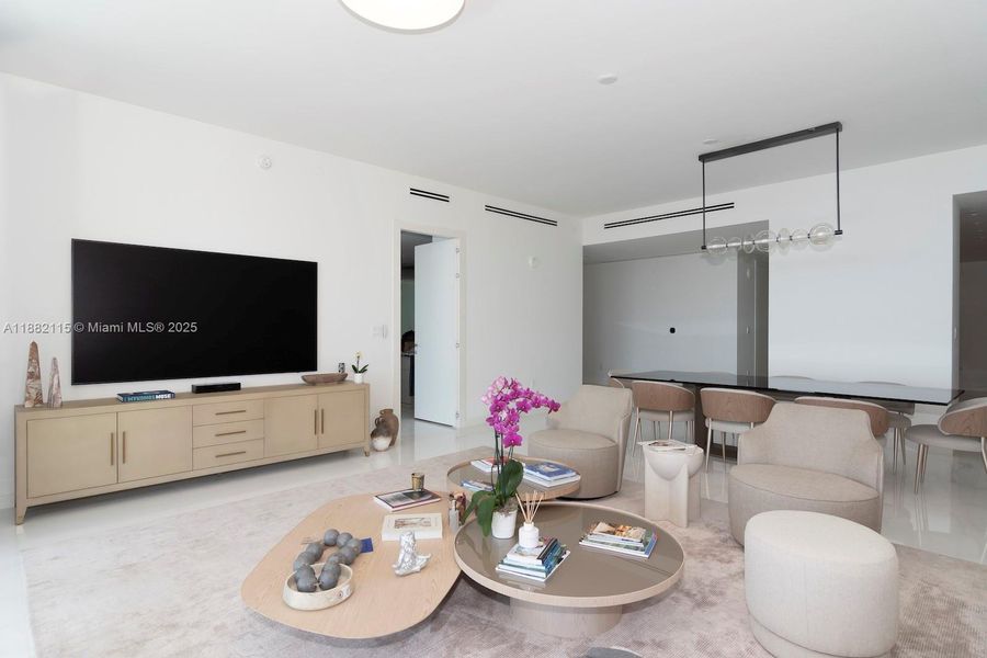 Furnished interior view inside a new home in , Miami (Image 35). Furnished interior view inside a new home in , Miami (Image 35).