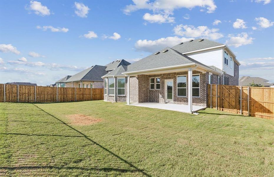 Beautiful large backyard with covered patio Beautiful large backyard with covered patio