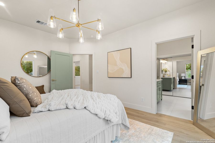 Furnished interior view inside a new home in , San Antonio (Image 33).