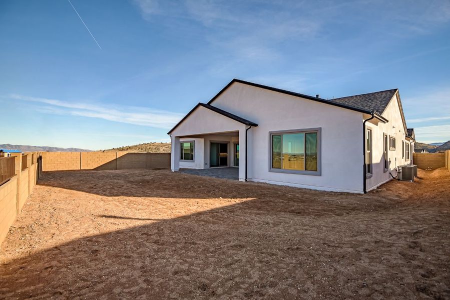 Exterior details and patio area of a home in Summit at The Dells, Prescott (Image 34).