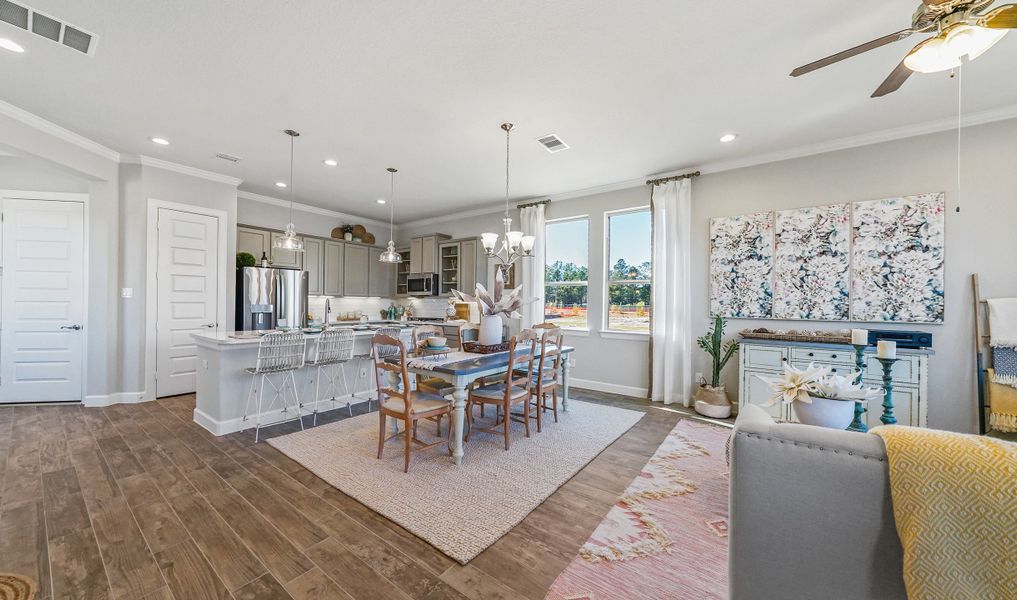 Dining area near kitchen