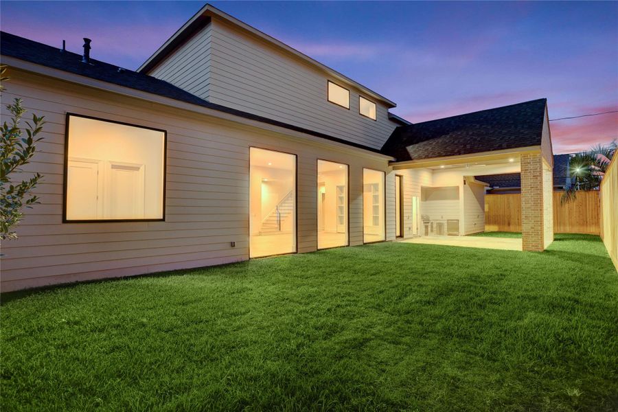 Exterior details and patio area of a home in , Houston (Image 22).