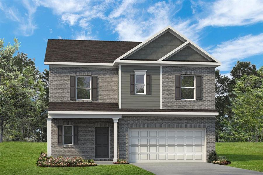 Front exterior of a new home in , Trenton, TX, highlighting curb appeal (Image 1). Front exterior of a new home in , Trenton, TX, highlighting curb appeal (Image 1).