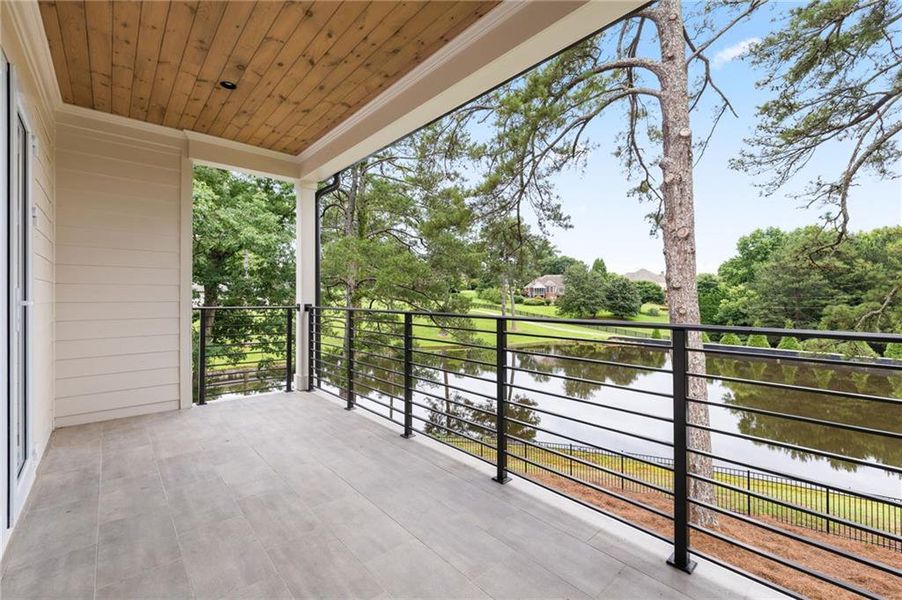 Exterior details and patio area of a home in , Canton (Image 37).