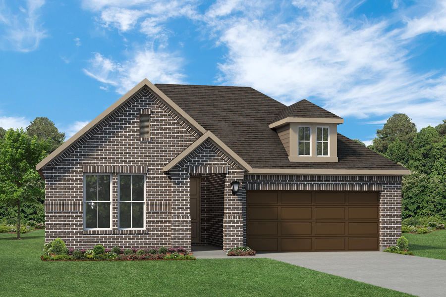 Representative exterior photo of a completed home built from the Liberty by Rockwell Homes in Wildflower Ranch, Fort Worth, TX (Image 30). Representative exterior photo of a completed home built from the Liberty by Rockwell Homes in Wildflower Ranch, Fort Worth, TX (Image 30).
