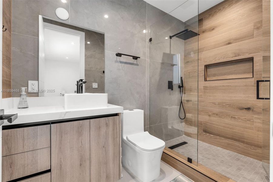 Furnished interior view inside a new home in , Miami (Image 9).