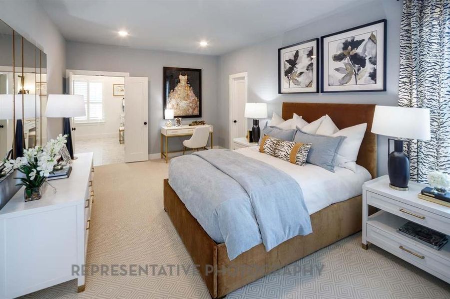 Furnished interior view inside a new home in , Aledo (Image 36).