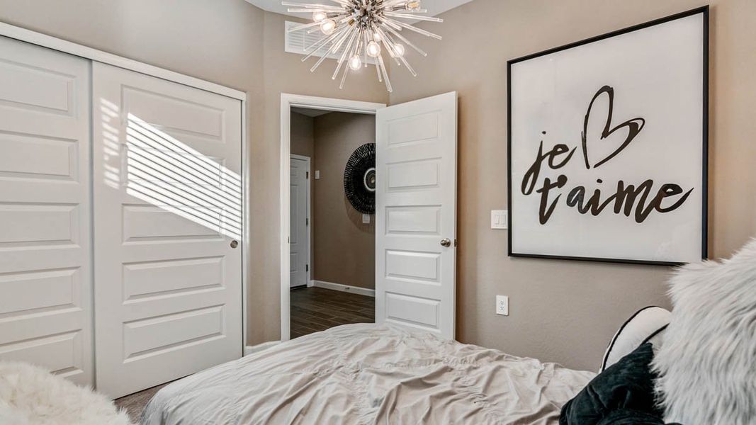 Furnished interior view inside a new home in Desert Moon Estates, Buckeye (Image 28).