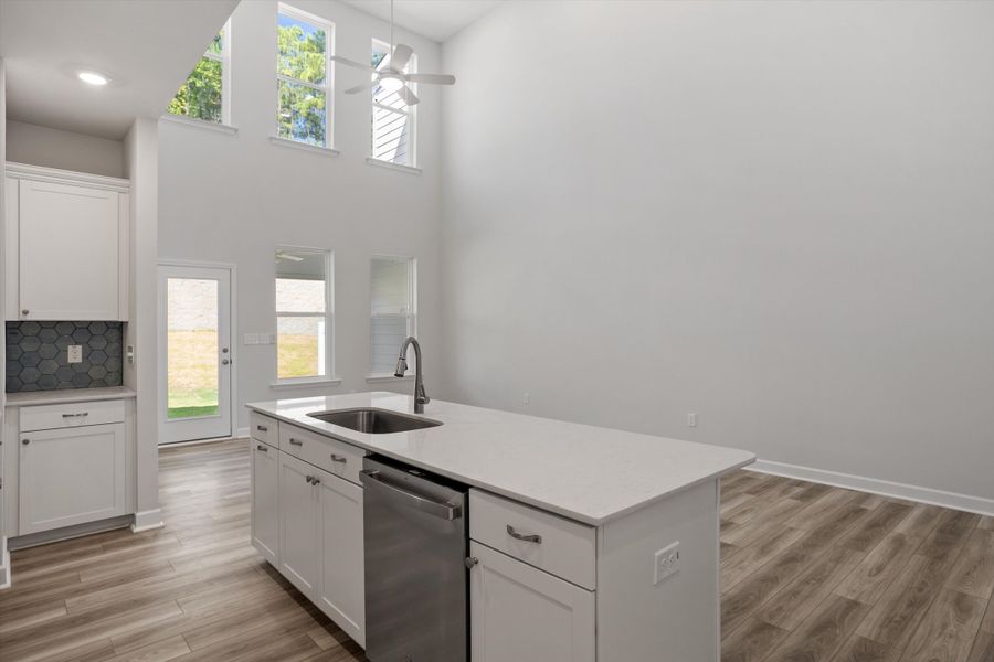 Furnished interior view inside a new home in Ovation at Sweetbrier, Durham (Image 10).