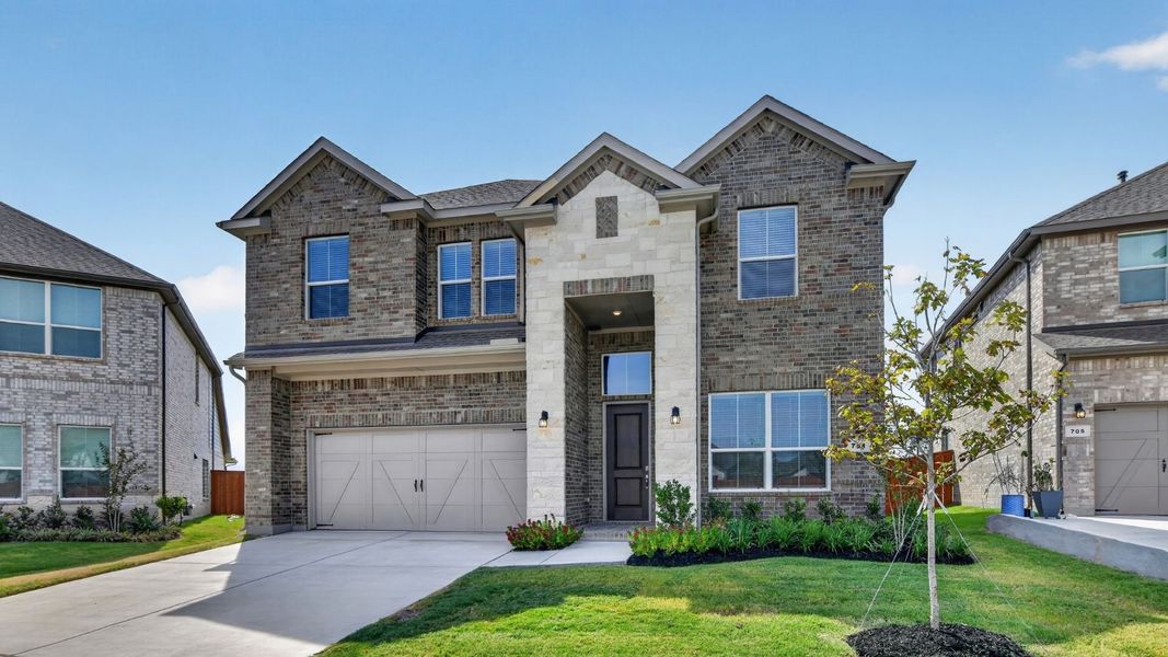 Representative exterior photo of a completed home built from the The Palm by D.R. Horton in Morningstar, Aledo, TX (Image 22). Representative exterior photo of a completed home built from the The Palm by D.R. Horton in Morningstar, Aledo, TX (Image 22).