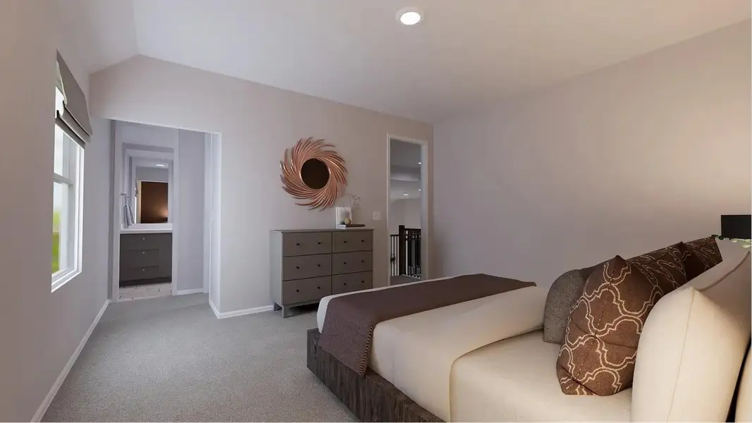 Furnished interior view inside a new home in Samara: Wentworth, League City (Image 5).