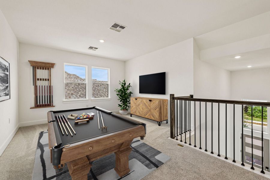Representative furnished interior of a home built from the McNeil by Taylor Morrison in Silverleaf, Cedar Creek (Image 16). Representative furnished interior of a home built from the McNeil by Taylor Morrison in Silverleaf, Cedar Creek (Image 16).