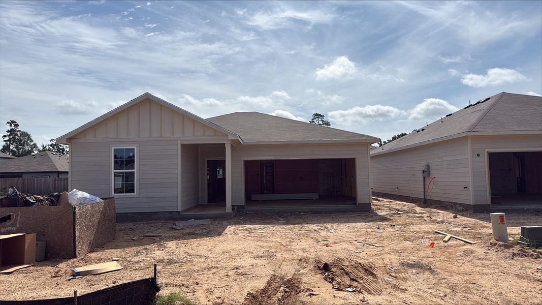 In-progress construction of a new home in Crockett Meadows, Conroe, TX (Image 20).