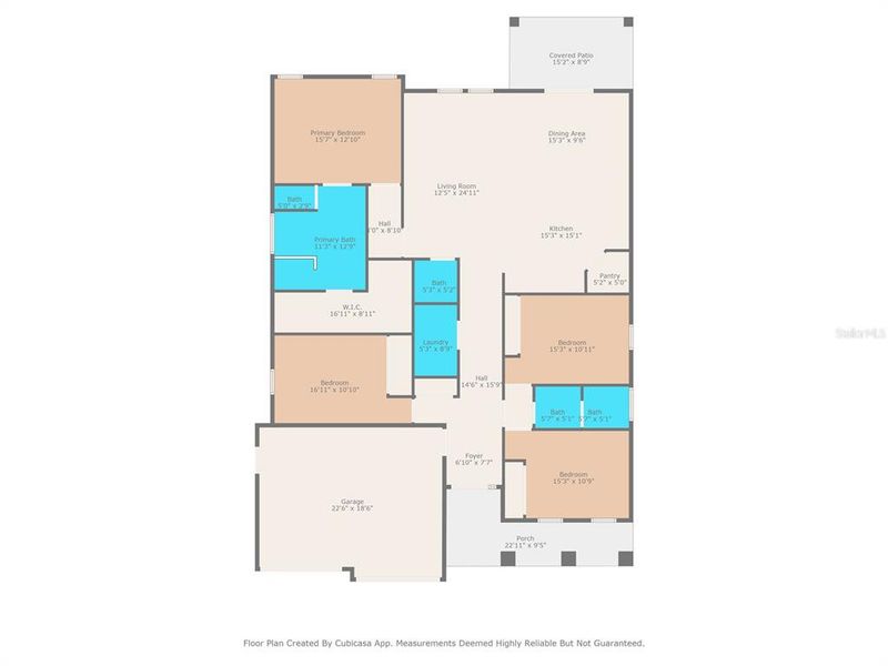 2D floor plan layout of this home in , Weeki Wachee, FL (Image 5).