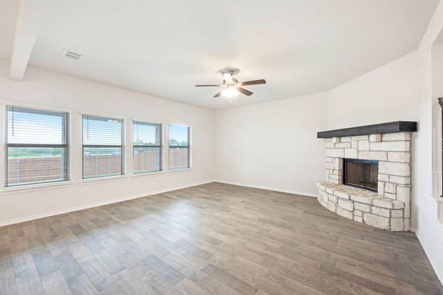 Representative exterior photo of a completed home built from the Radcliffe II by Impression Homes in Stone Eagle, Azle, TX (Image 13).