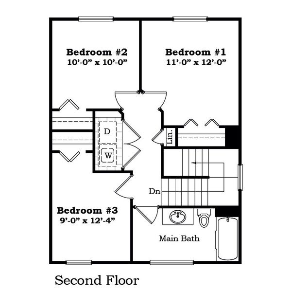 2D floor plan layout for the The Lexington by Norfolk Homes in Individual Homes - Jackson County, Jackson, MI (Image 6). 2D floor plan layout for the The Lexington by Norfolk Homes in Individual Homes - Jackson County, Jackson, MI (Image 6).