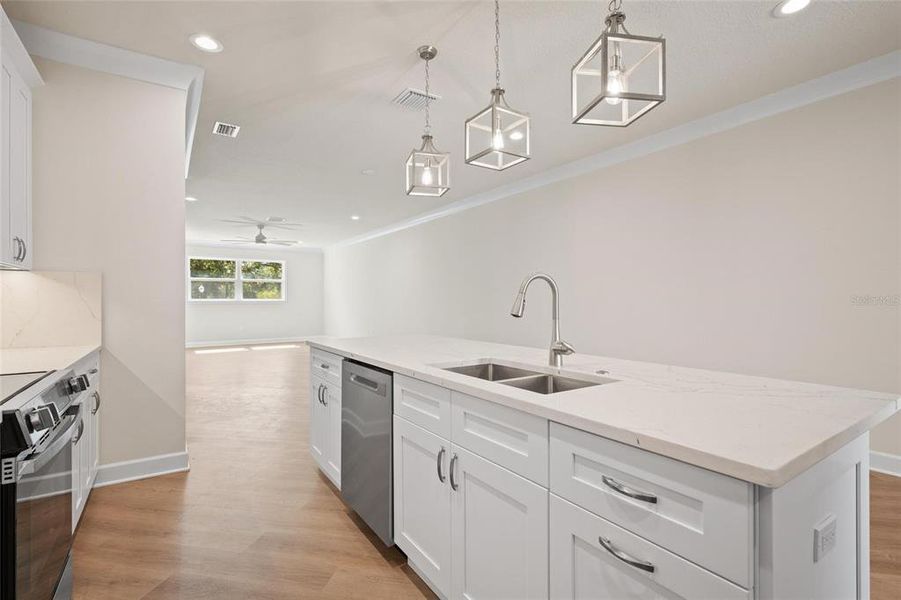 Furnished interior view inside a new home in , Tarpon Springs (Image 11).