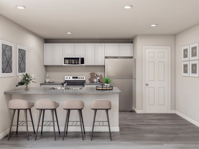 Representative furnished interior of a home built from the Harrison by National HomeCorp in Splawn Ranch, Killeen (Image 4).